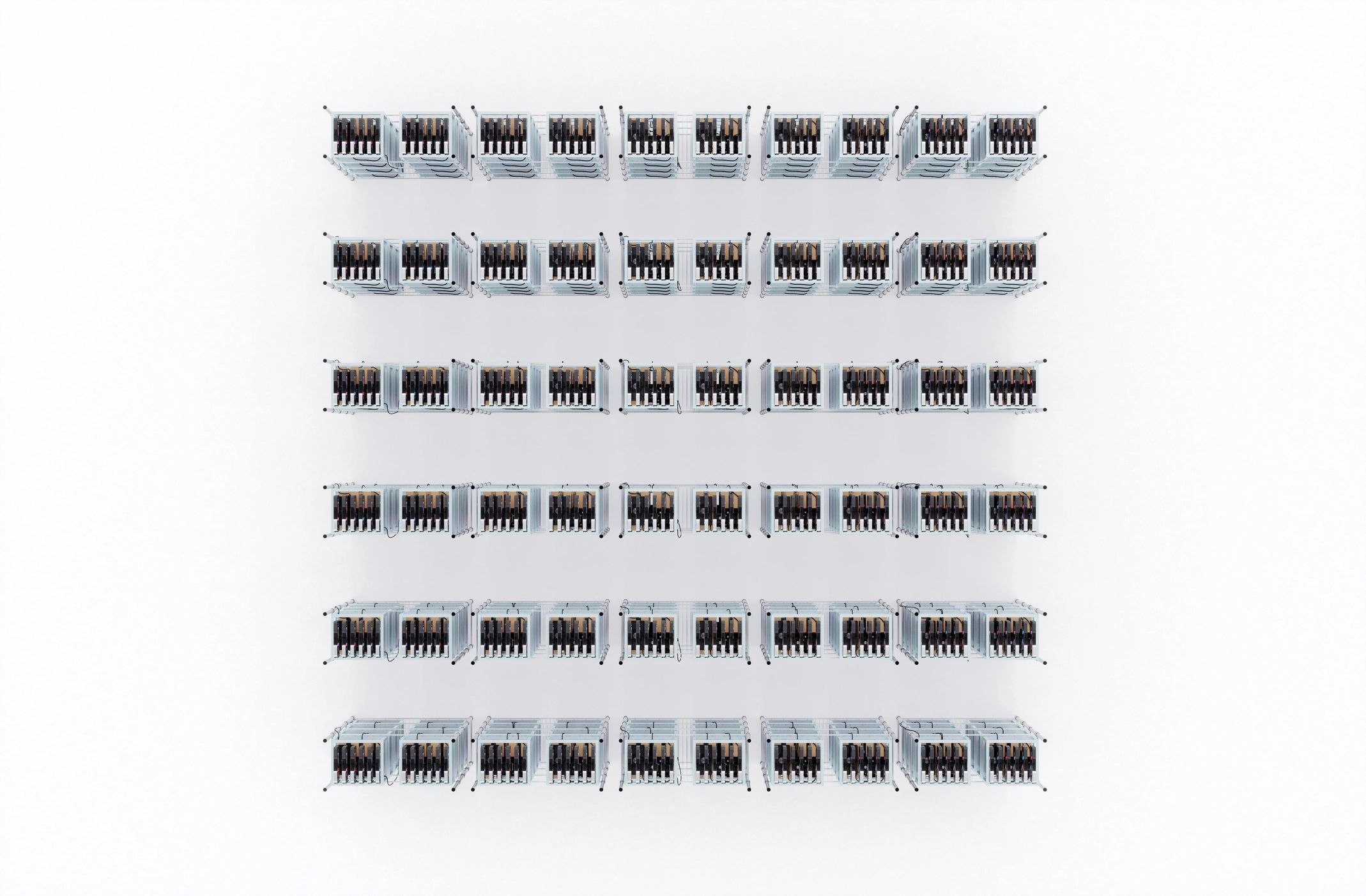 Data center server racks representing reliable infrastructure